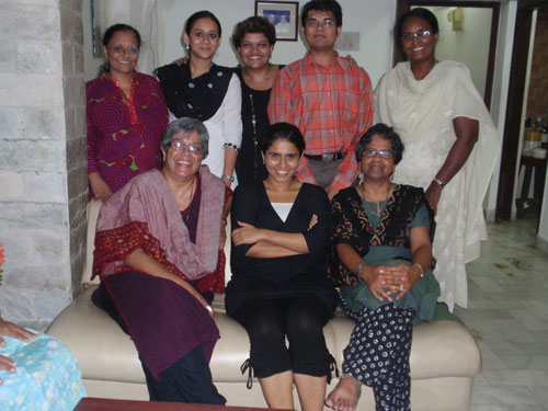 All the SHARE and MarketPlace-Mumbai staff at Noreen’s house for dinner