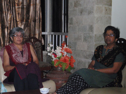 Pushpika & Lalita at Noreen's house